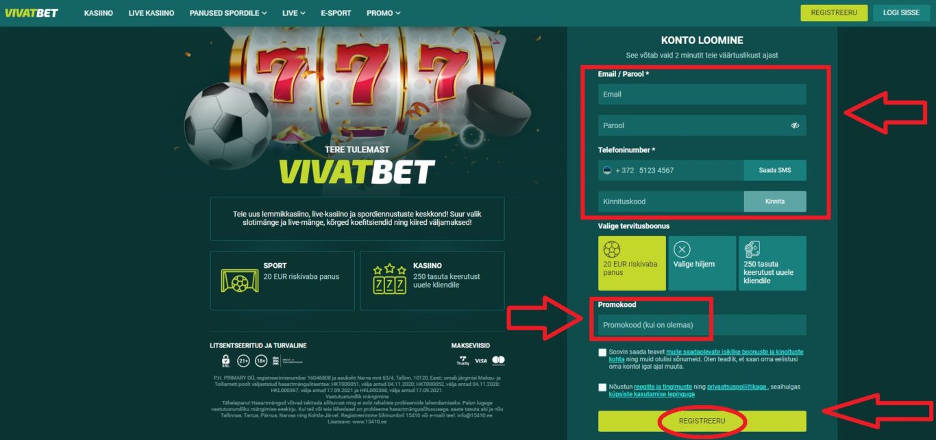 Kuidas alustada Vivatbet platvormil
